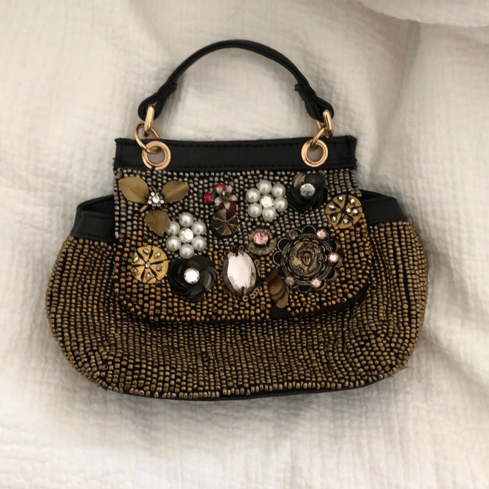 Free People beaded mini bag.